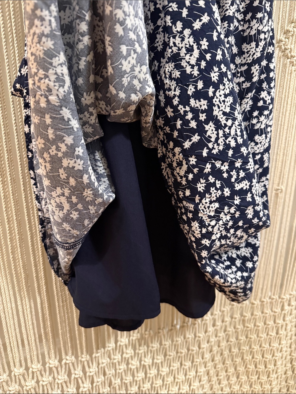 GAP Navy and White Floral Spaghetti-Strap Mini Dress - Picture 6 of 8